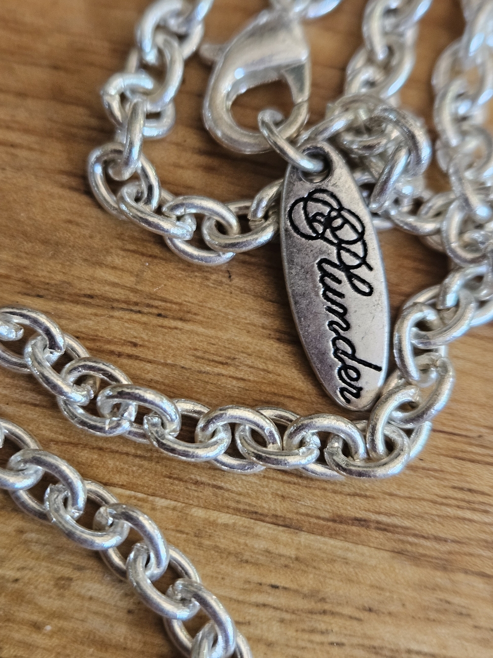 Plunder Jonah 2:2 Necklace Silver Tone - Picture 3 of 4